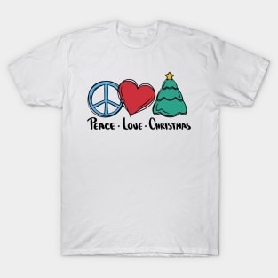 Peace Love Christmas Trio T-Shirt